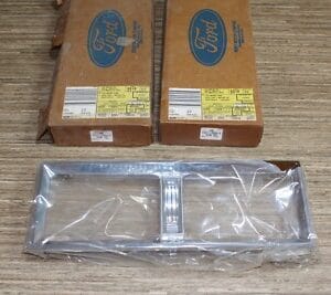 NOS 1980-1988 Ford Lincoln Town Car OEM Headlight Bezel SET NEW EOVY-13064-A