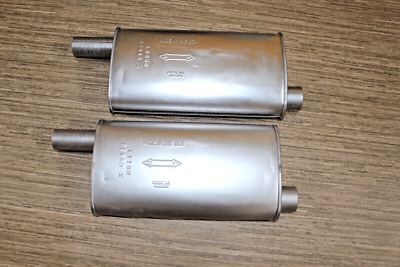 OEM USA Kit LH-RH Muffler Exhaust GMC CHEVY PICKUP TRUCK 1973-1987 454 7.4L OEM USA Kit LH-RH Muffler Exhaust GMC CHEVY PICKUP TRUCK 1973-1987 454 7.4L