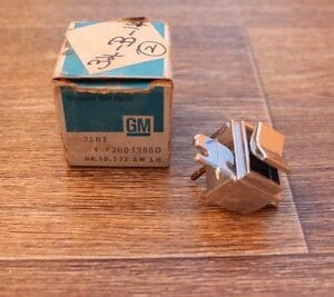 NOS GM 20013680 1977-79 Cadillac Front Door Widow Switch