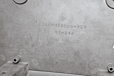 s-l400 1998 - 2011 Ford Crown Victoria Front Bumper License Plate Mounting Bracket NOS - Image 6