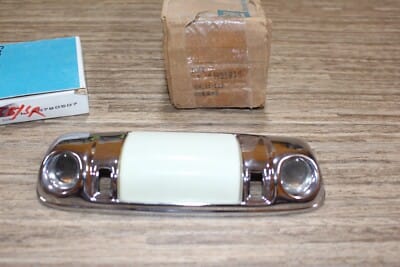 s-l400 NOS GM 1969-90 Caprice Cars Dome Lamp Map Lens Housing Lamp Chrome GM 1695635 - Image 2