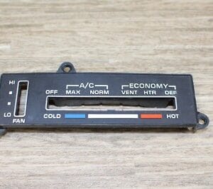 NOS GM 344882 Corvette 1977-1982 Heater and Air Conditioner Control Face Plate
