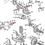GM 14026599 & 14026600 Seal Upper and Lower Control Arm for Steering Knuckle GMC