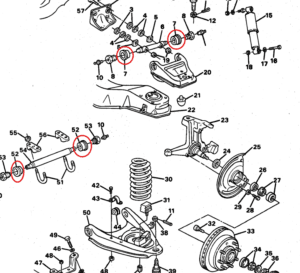 GM 14026599 & 14026600 Seal Upper and Lower Control Arm for Steering Knuckle GMC