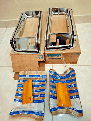 NOS OEM Chevrolet Caprice Head Light Chrome Bezel W/ Lens 81-85 Left and Right NOS OEM Chevrolet Caprice Head Light Chrome Bezel W/ Lens 81-85 Left and Right