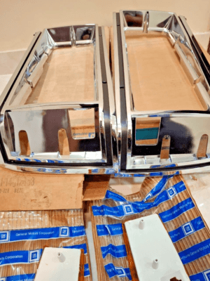 s-l400 NOS OEM Chevrolet Caprice Head Light Chrome Bezel W/ Lens 81-85 Left and Right - Image 7