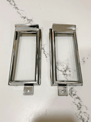 NOS GM NEW PAIR 1980-1985 CAPRICE BACKUP REVERSE LENS BEZEL SET 5971613 NOS GM NEW PAIR 1980-1985 CAPRICE BACKUP REVERSE LENS BEZEL SET 5971613