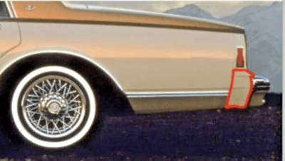 s-l400 NOS 80-85 Caprice & Impala Rear Bumper Side Filler Set 14031649 14031650 RH & LH - Image 6