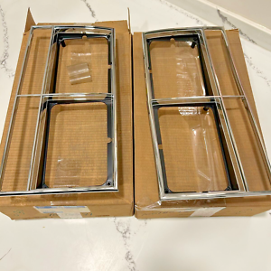 GM NOS 1982-1986 PONTIAC BONNEVILLE  RH & LH CHROME HEADLIGHT BEZEL