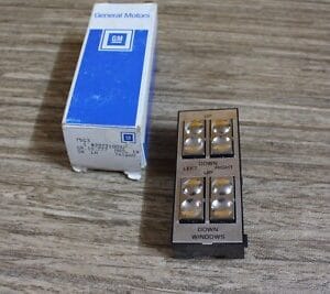 GM NOS Master Window Switches Buick Oldsmobile Cadillac Silver  1985-93-20731008