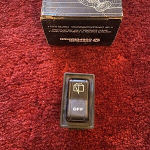 NOS MOPAR JEEP YJ WRANGLER REAR WIPER SWITCH 56006733