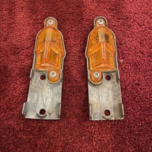 NOS 1967 1968 Eldorado Fender Gunsight Turn Signal Indicator Light Lamp Lens Set