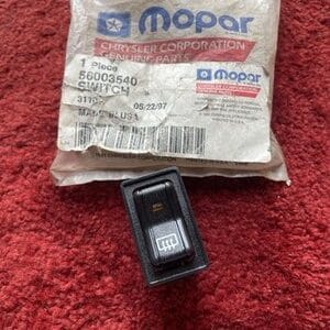 NOS MOPAR 1987-1993 Jeep Wrangler Rear Defrost Switch 56003540