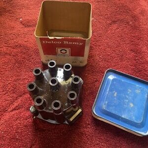 NOS GM 1967-72 CORVETTE CAMARO DISTRIBUTOR CAP BROWN  D-309R AC DELCO V8 CHEVY