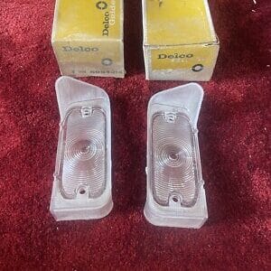 1963-64 NOS GM Pontiac Parking Lamp Lens Set 5954013 5954014
