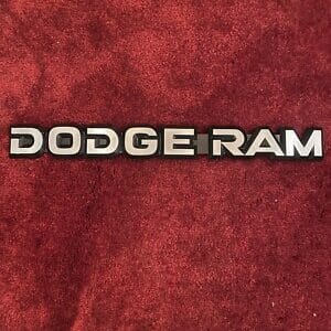 NOS MOPAR 1986-1993 Dodge RAM Van and RamCharger Rear Door Emblem