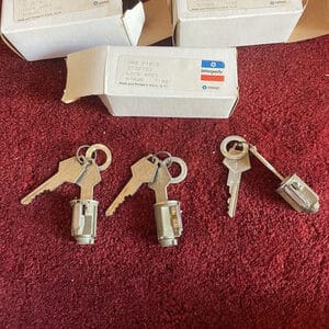3 NOS MOPAR Ignition Lock Cylinder 3730793