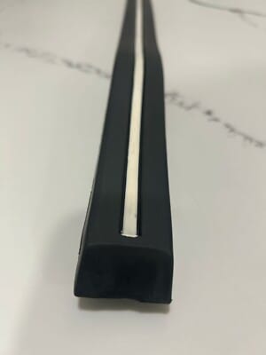 s-l400 NOS GM New 1977-79 Caprice & Impala Front Bumper Impact Strip Molding Rubber RH - Image 3