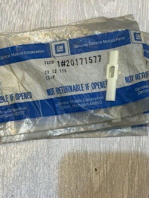 GM 20171577 Clip GM 20171577 Clip